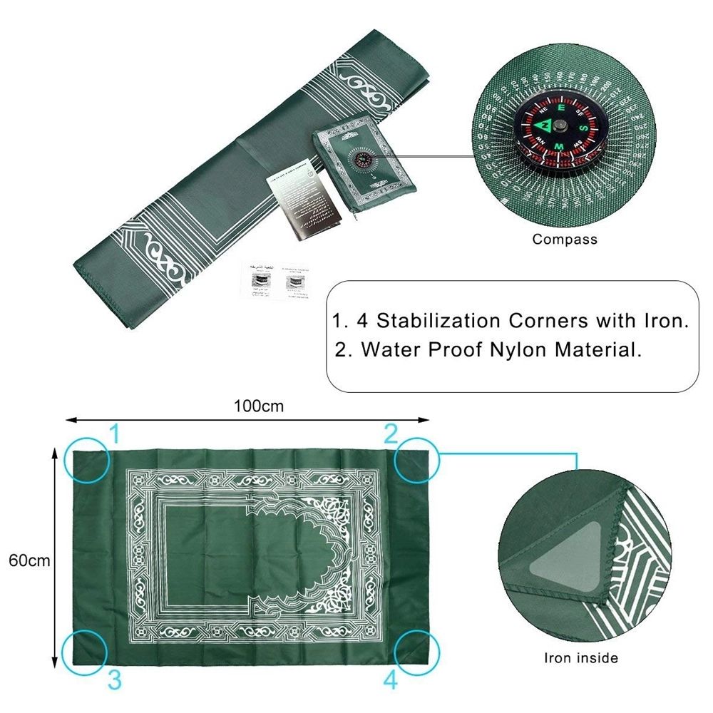 Portable Prayer Mat - 2 Pieces